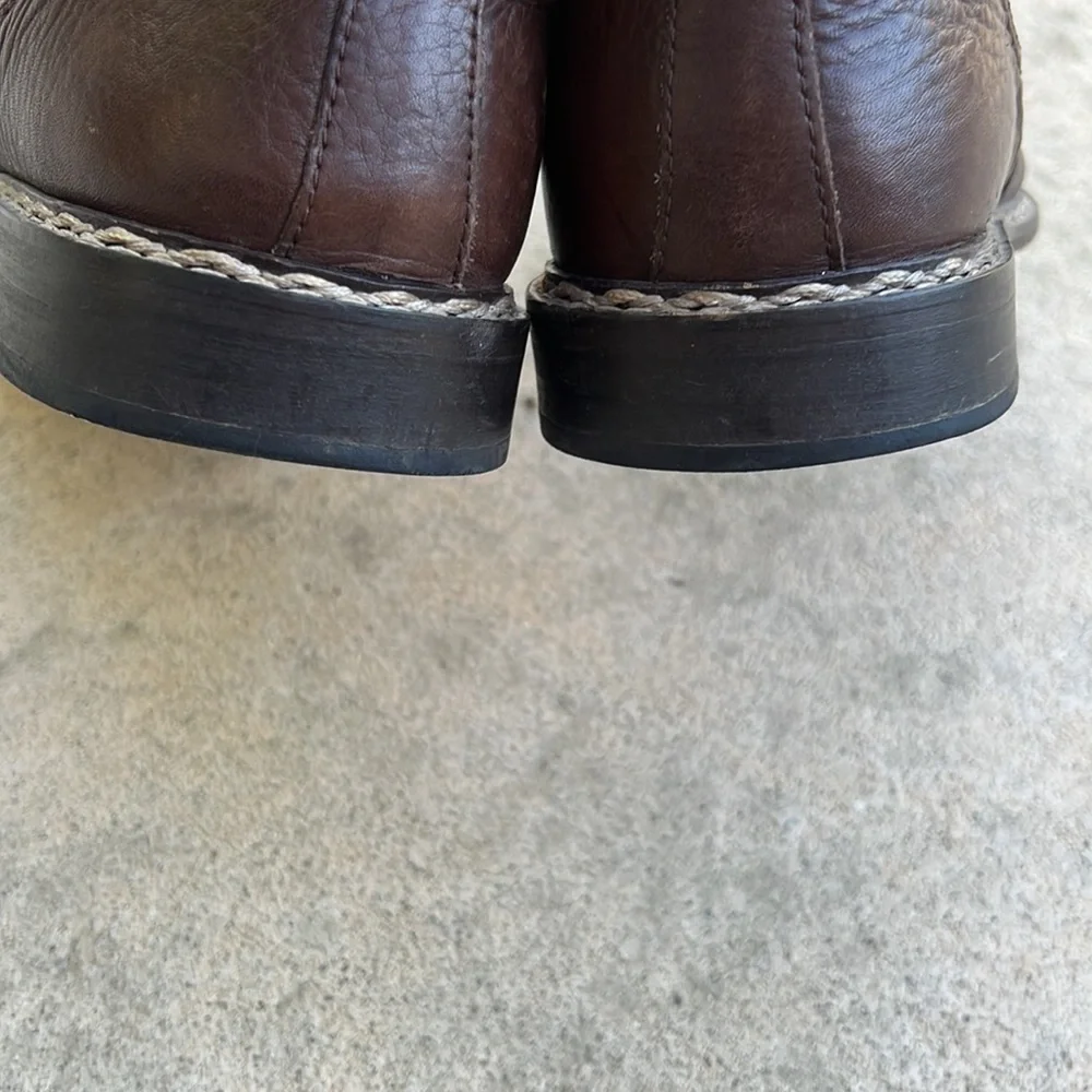 John Varatos Brown Leather Casual/Dressy Oxford Shoe Men's Size 12